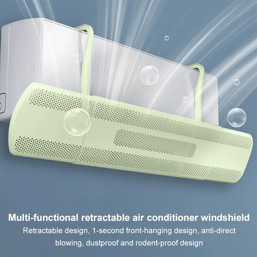 Anti-Direct Blowing Air Conditioning Baffle Air Conditioner Wind Deflector Retractable Hanging Conditioning Guide Cover for Home
