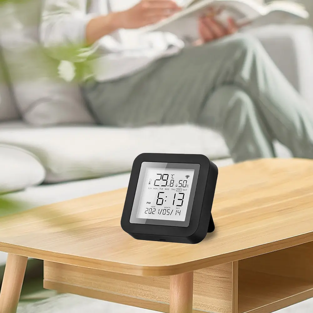 Smart WiFi Hygrometer Thermometer Support Alexa Google Assistant Temperature Humidity Monitor Temperature Humidity Sensor