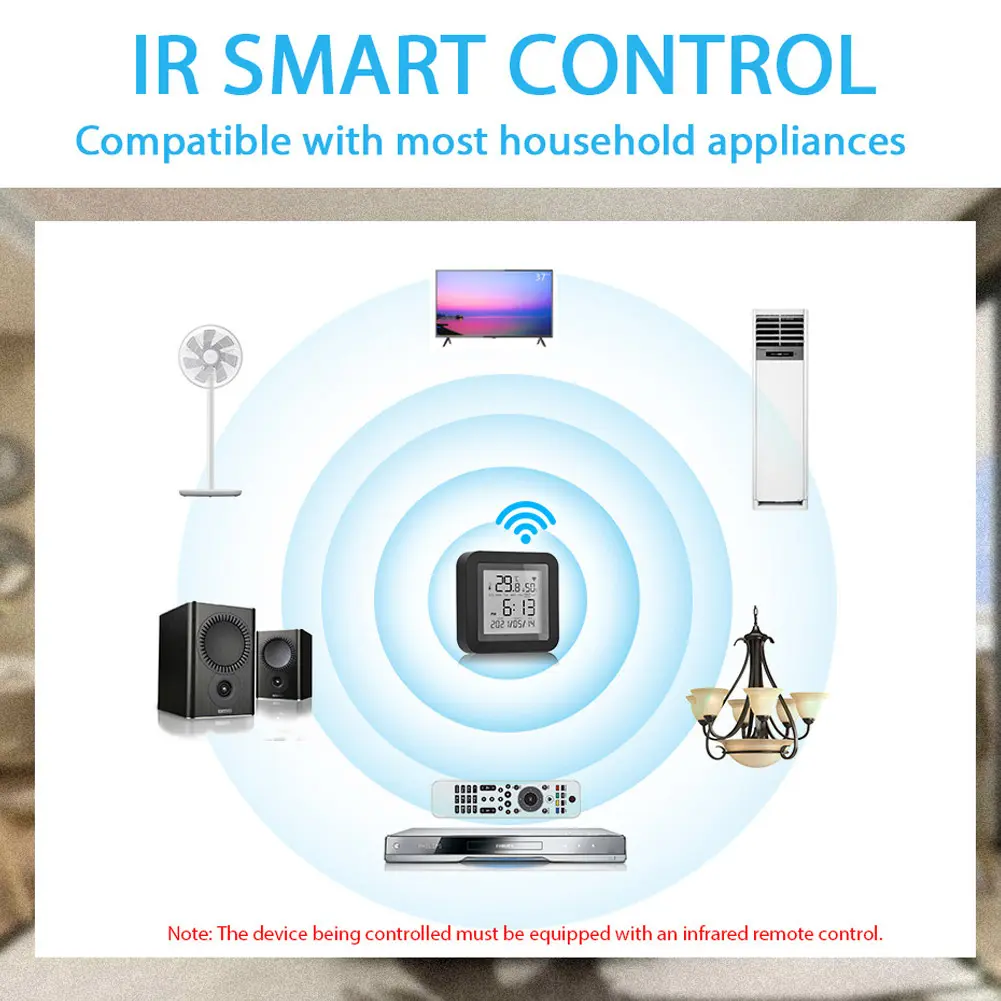 Smart WiFi Hygrometer Thermometer Support Alexa Google Assistant Temperature Humidity Monitor Temperature Humidity Sensor