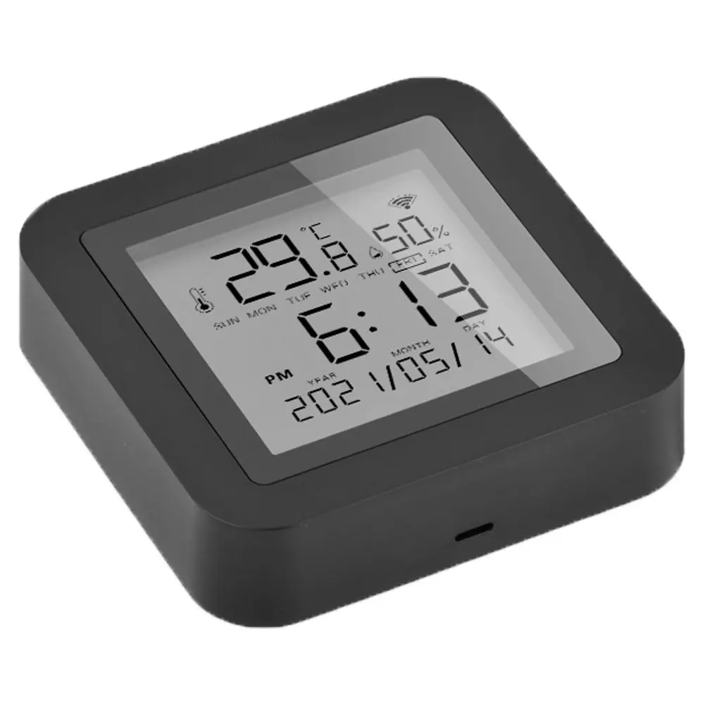 Smart WiFi Hygrometer Thermometer Support Alexa Google Assistant Temperature Humidity Monitor Temperature Humidity Sensor