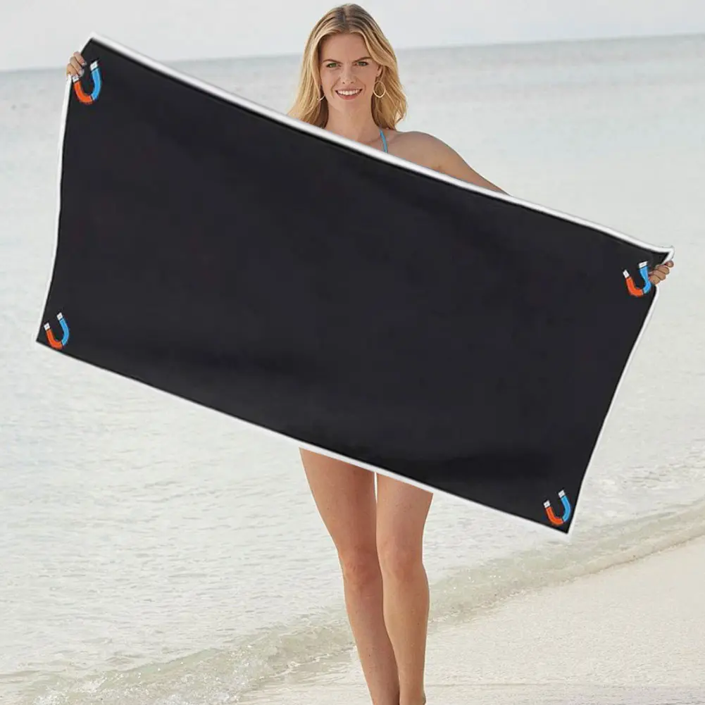 Swiming Pool Quick Dry Bath Towel Magnetic Coral Fleece Absorbent Towel Pool Towel for Swimming Pool Camping Beach Accessories