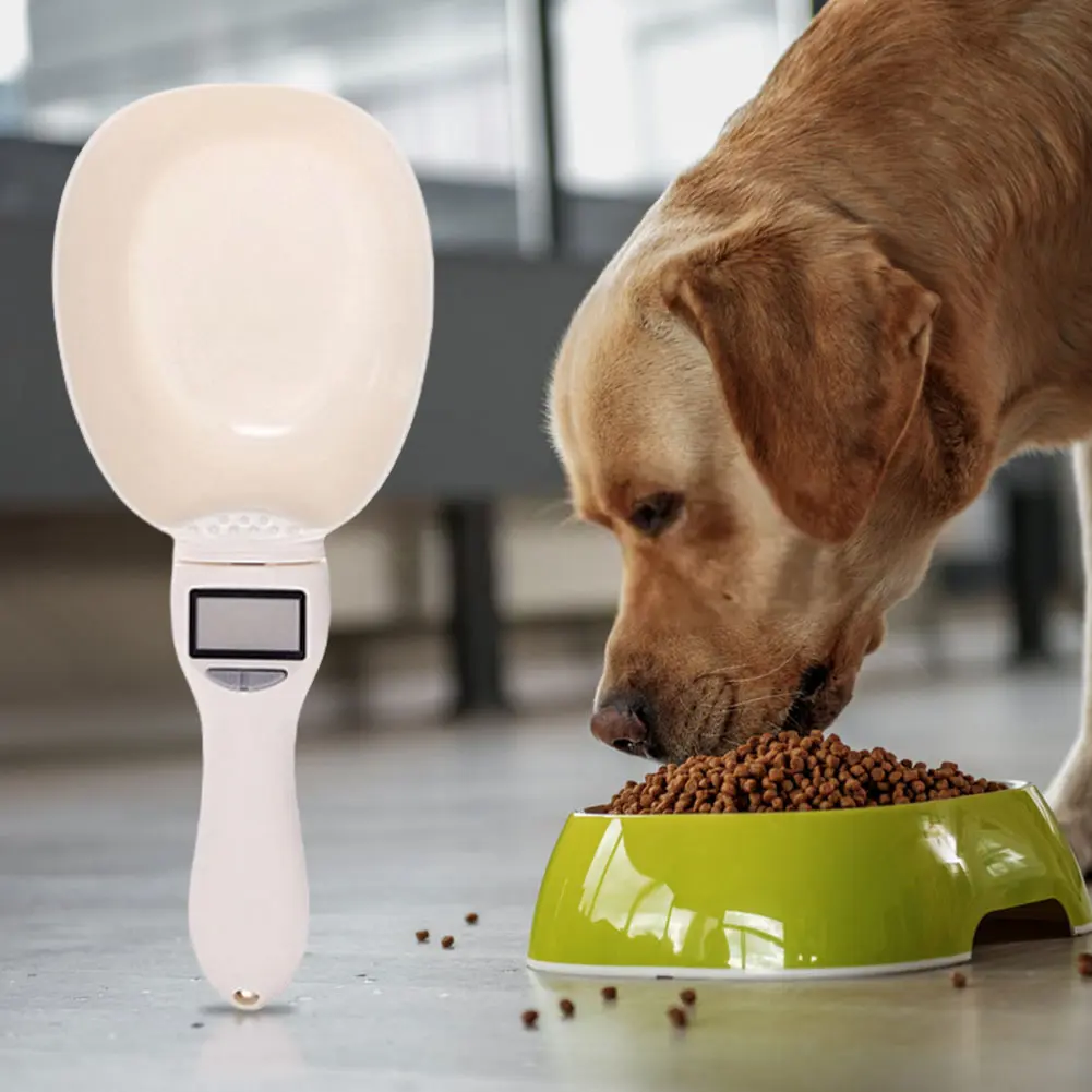 Digital Measuring Spoon Pet Food Scale with LCD Screen Electronic Kitchen Scale for Kitchen Gadgets and Daily Meals
