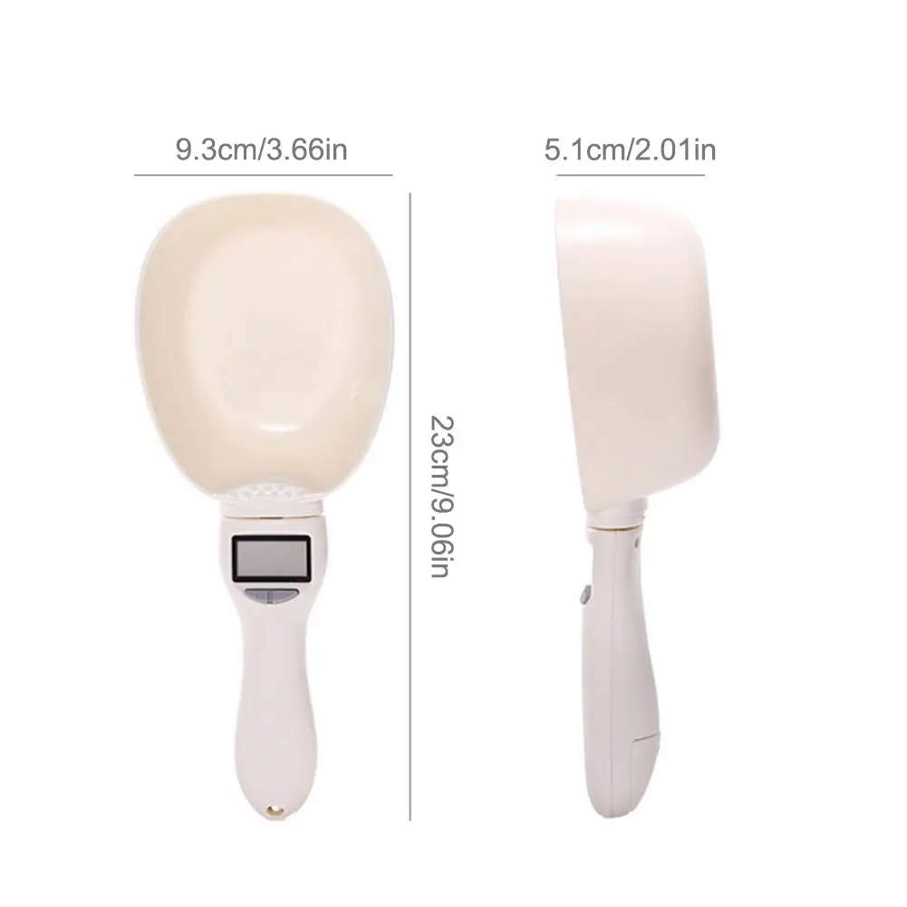 Digital Measuring Spoon Pet Food Scale with LCD Screen Electronic Kitchen Scale for Kitchen Gadgets and Daily Meals