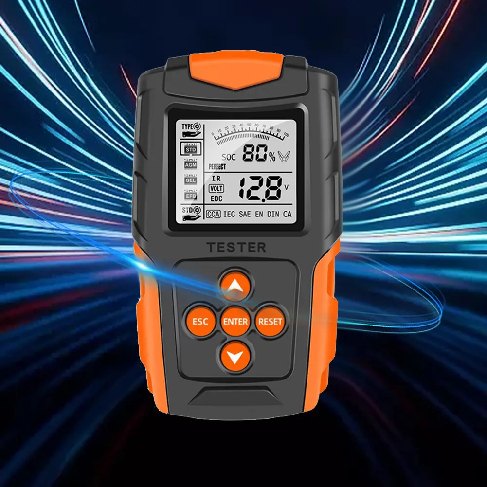 12V/24V Auto Battery Analyzer Digital Display Car Diagnostic Tool Charging Test Battery System Detector for Car Truck Motorcycle
