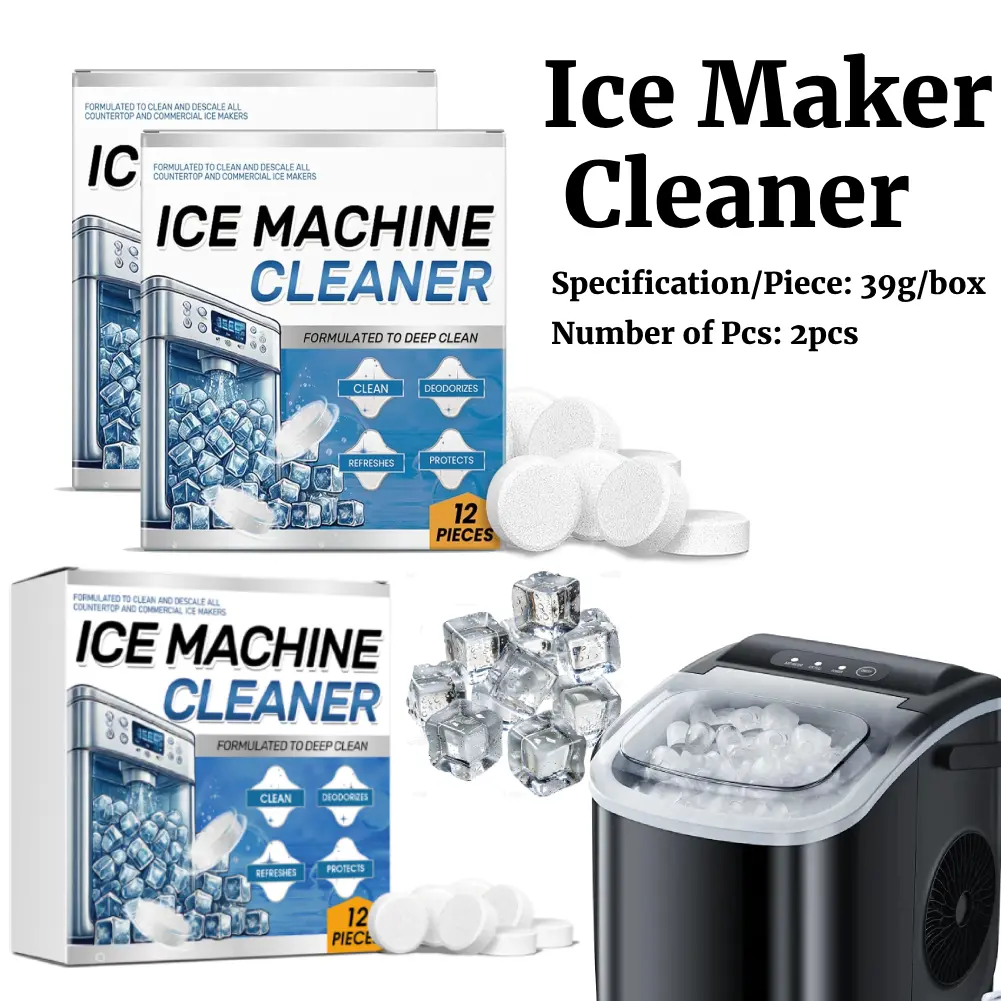 Ice Machine Cleaner Tablets Descaler Removes Limescale and Odors Professional Deodorizing Care Appliance Accessory Stain Removal