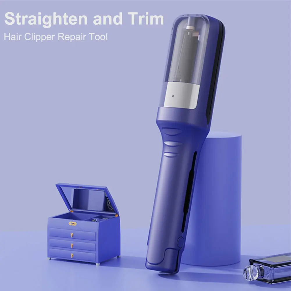 Hair End Trimmer Split Remover Rechargeable Professional Cordless Automatic Hair Cutting Machine for Women Dry Damaged Brittle