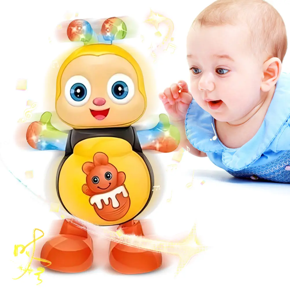 Cartoon Musical Dancing Toy with Lights & Music Interactive Singing Animal for Kids Christmas Birthday Gifts for Boys Girls