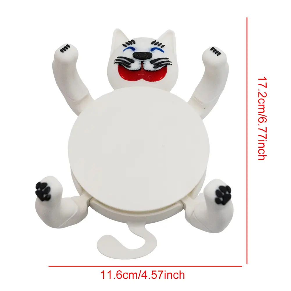 3D Print Cat Coaster Insulated Cup Mat Stress Relieve Mug Base Decoration Creative Lazy Cat Drink Coasters for Home Office Decor