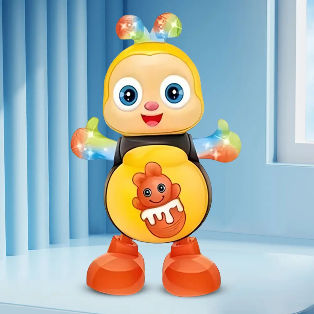 Cartoon Musical Dancing Toy with Lights & Music Interactive Singing Animal for Kids Christmas Birthday Gifts for Boys Girls