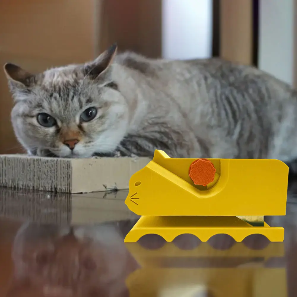 Creative Cardboard Cutter DIY Tool Cardboard Recycle Tool Cartoon 3D Printing Cardboard Strip Stripper Cute Scratcher Cat Suppli