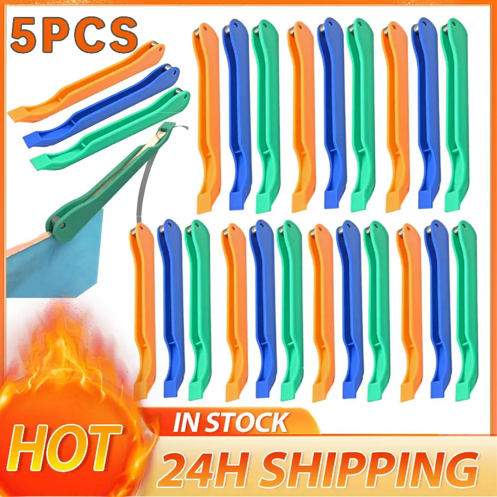 5PCS Stained Glass Copper Hand Foiler Multifunction Copper Foil Wrapping Tool Portable Stained Glass Hand Foiler for Profession