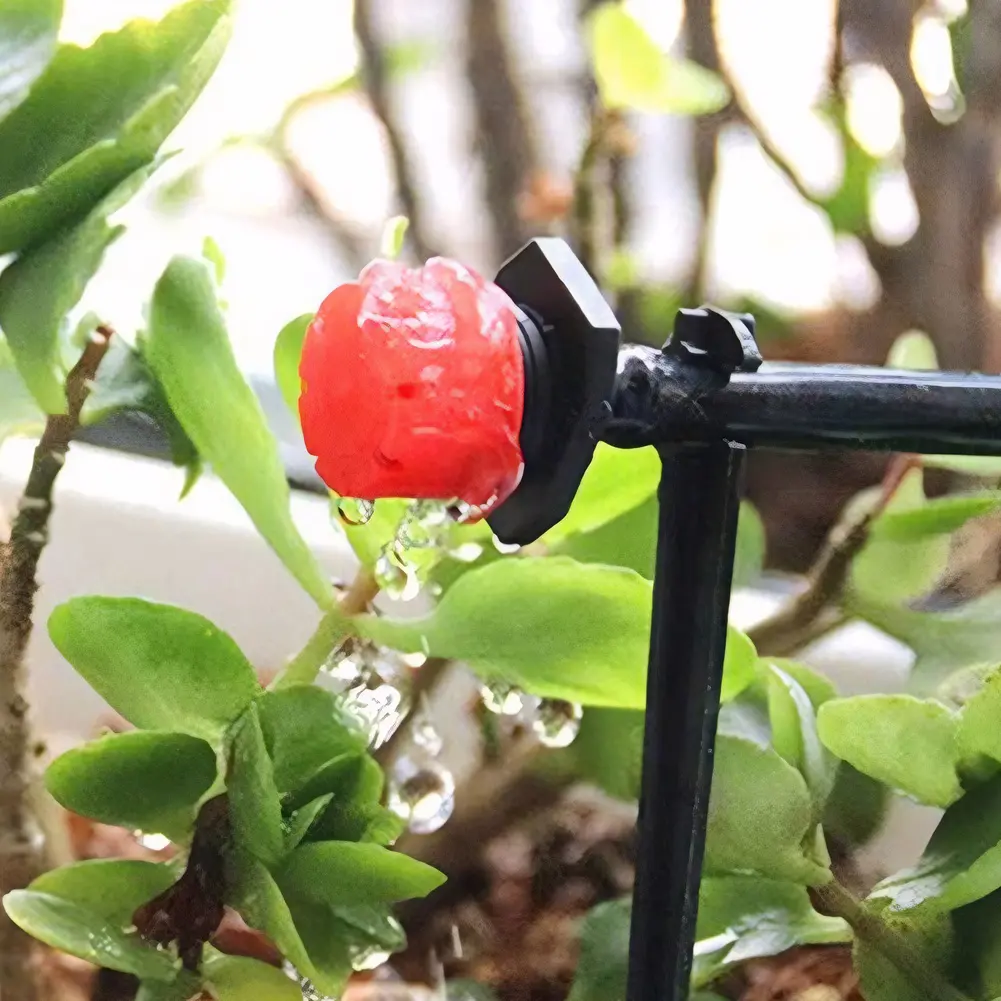 200Pcs 8 Hole Irrigation Dripper 360 Degree Irrigation Sprinkler Garden Micro Drip Irrigation System for Watering System