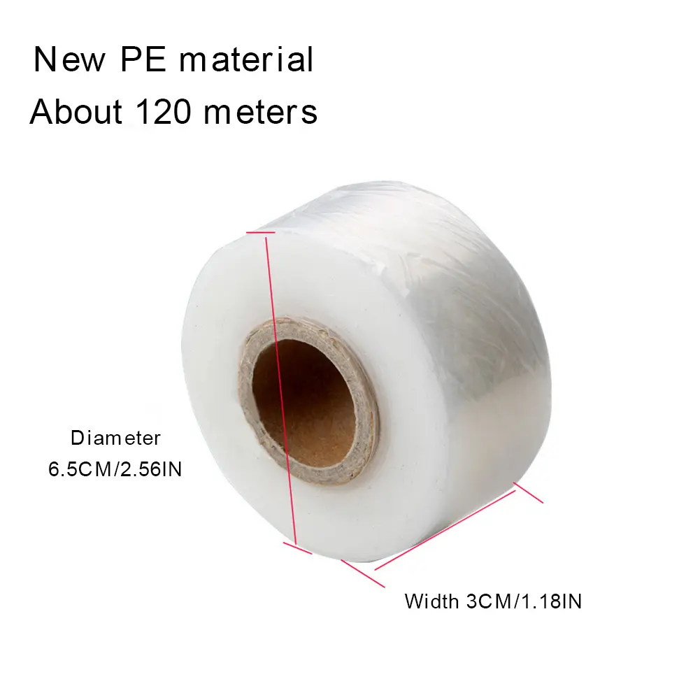 8/6PCS 3cm*200m Grafting Tape Stretchable  Self-Adhesive Plants Repair Budding Tapes Grafting Tape Film Plant Repair Tapes Tools