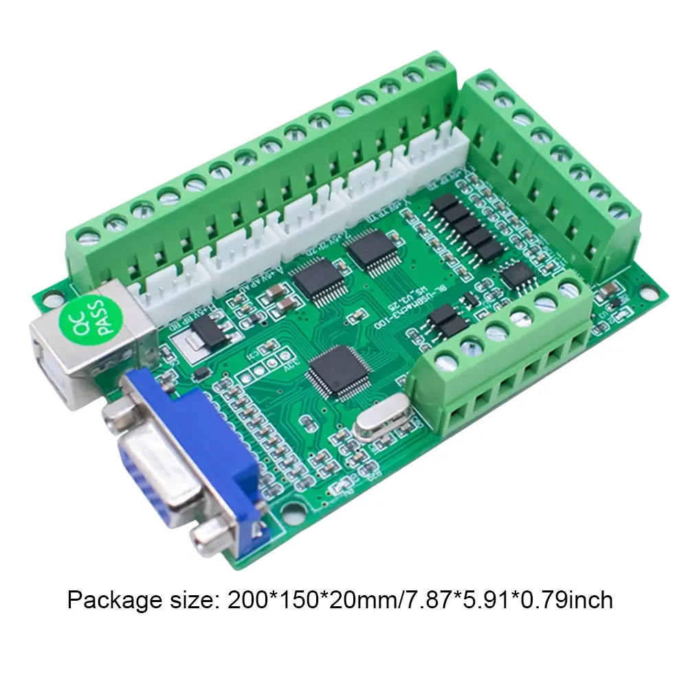 CNC USB Breakout Board USB 5 Axis Breakout Board for Mach3 V3.25 Z Tool Setter for CNC Router Cutting Engraving Milling Machine