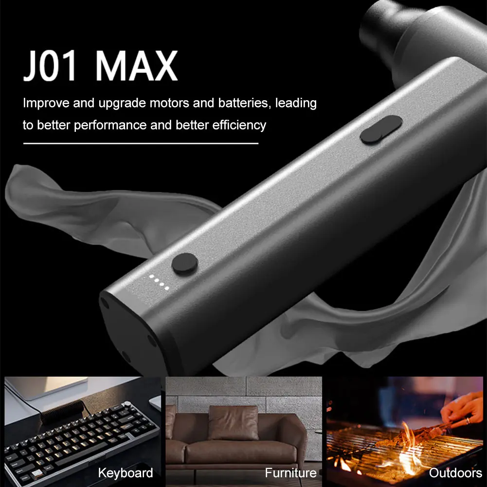 2 in 1 Air Blower & Vacuum Cleaner 120000PRM Jet Dry Blower USB Rechargeable Cordless Air Blower for Keyboard Computer Cleaning