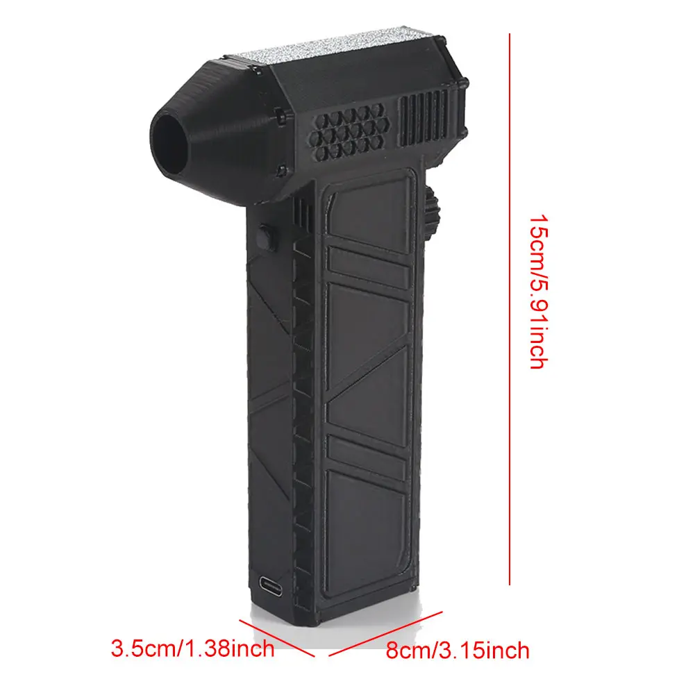 130000RPM Powerful Airflow Violent Air Blower Brushless Motor Electric Dust Blower 3000mAh Handheld Duct Fan for Industrial Use