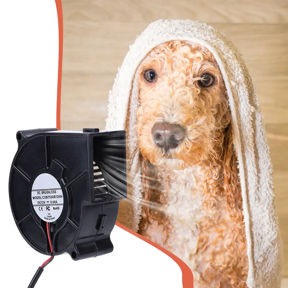 3800RPM Air Blower US/EU Plug DC 12V Barbecue Fan with Variable Speed Controller BBQ Blower Fan for Camping Stove Cooking Fans