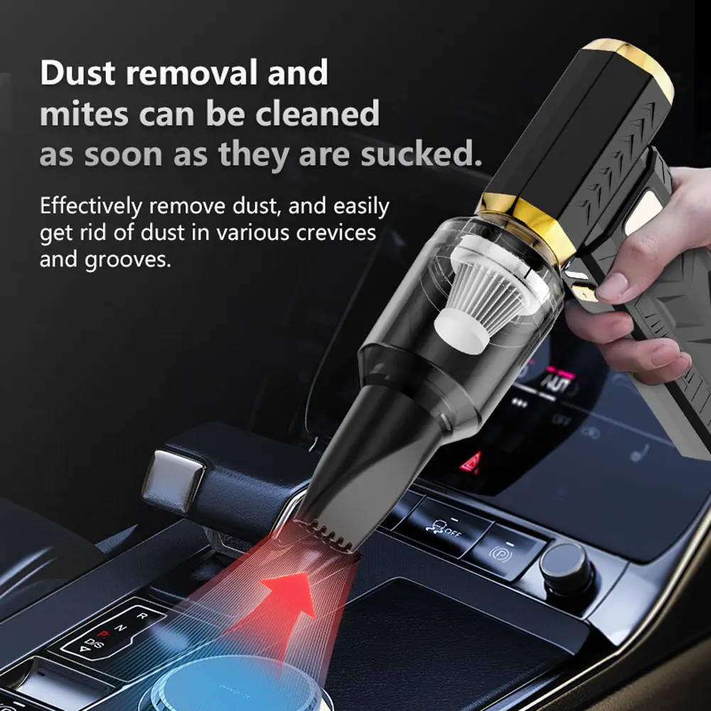 Mini Turbo Jet Fan Rechargeable Air Blower Handheld Brushless Motor Adjustable Wind 6 Speeds Electric Air Duster with LED Light
