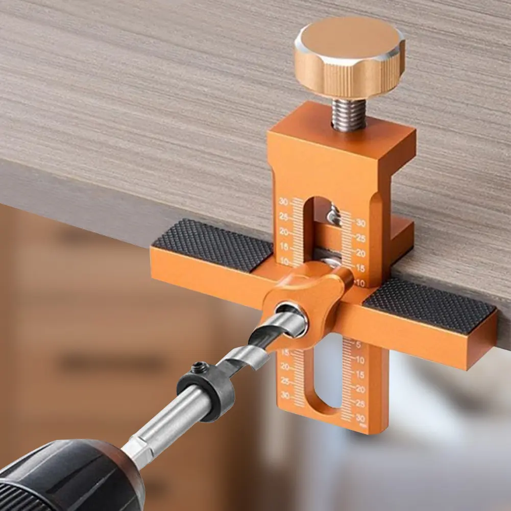Wardrobe Cabinet Door Panel Installation Jig Rebounder Punched Mounting Jig 2 In 1 Adjustable Quick Closet Door Mount Template T