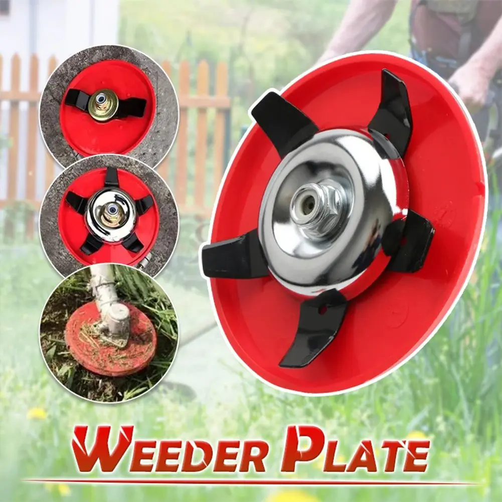 Dual-use Weeder Plate Blades Weed Eater Blades Weed Trimmer Blades Weeding Disc for Trimmers Gardening Lawn Mower Grass