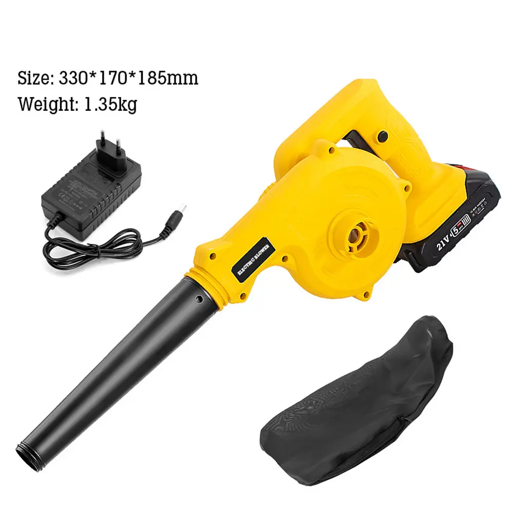 2 in 1 Cordless Electric Air Blower 21000 RPM Computer Dust Collector Vacuum Cleaner Leaf Snow Sweeper Fit Power Tool for Makita