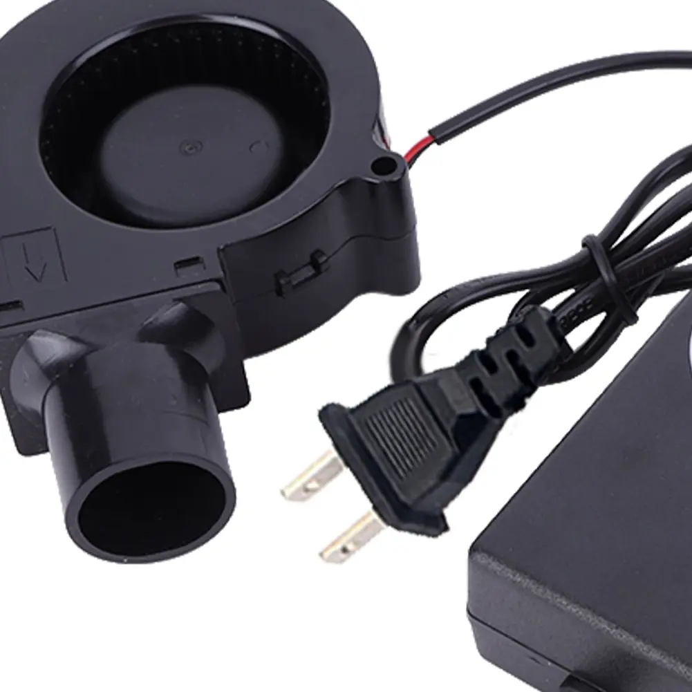 6000RPM BBQ Blower with Variable Speed Controller DC 12V Air Blower Barbecue Fan Blower Fan for Picnic Grill Wood Stove Cooking