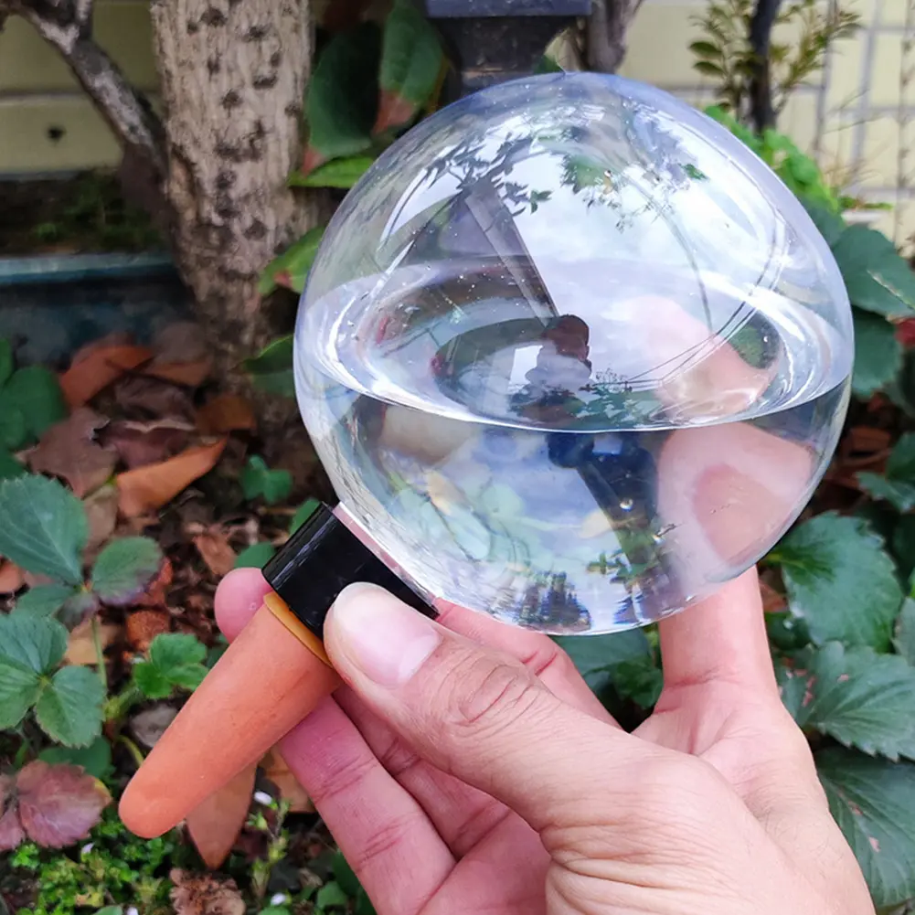 2/4Pcs Automatic Watering Globes 500ML Transparent Plant Self Watering Bulbs Drip Irrigation System Plastic Water Seepage Device