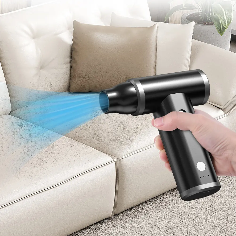 110000PRM Compressed Air Duster Rechargeable Electric Air Duster 2000mAh Handheld Dust Blower for Electric Devices Cleaning