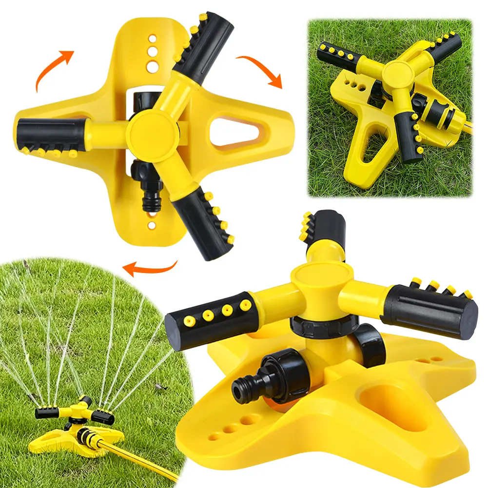 Auto Garden Sprinklers 360 Degree Rotating Water Sprinkler Irrigation System Agriculture Water Sprayer for Lawns Farms Watering