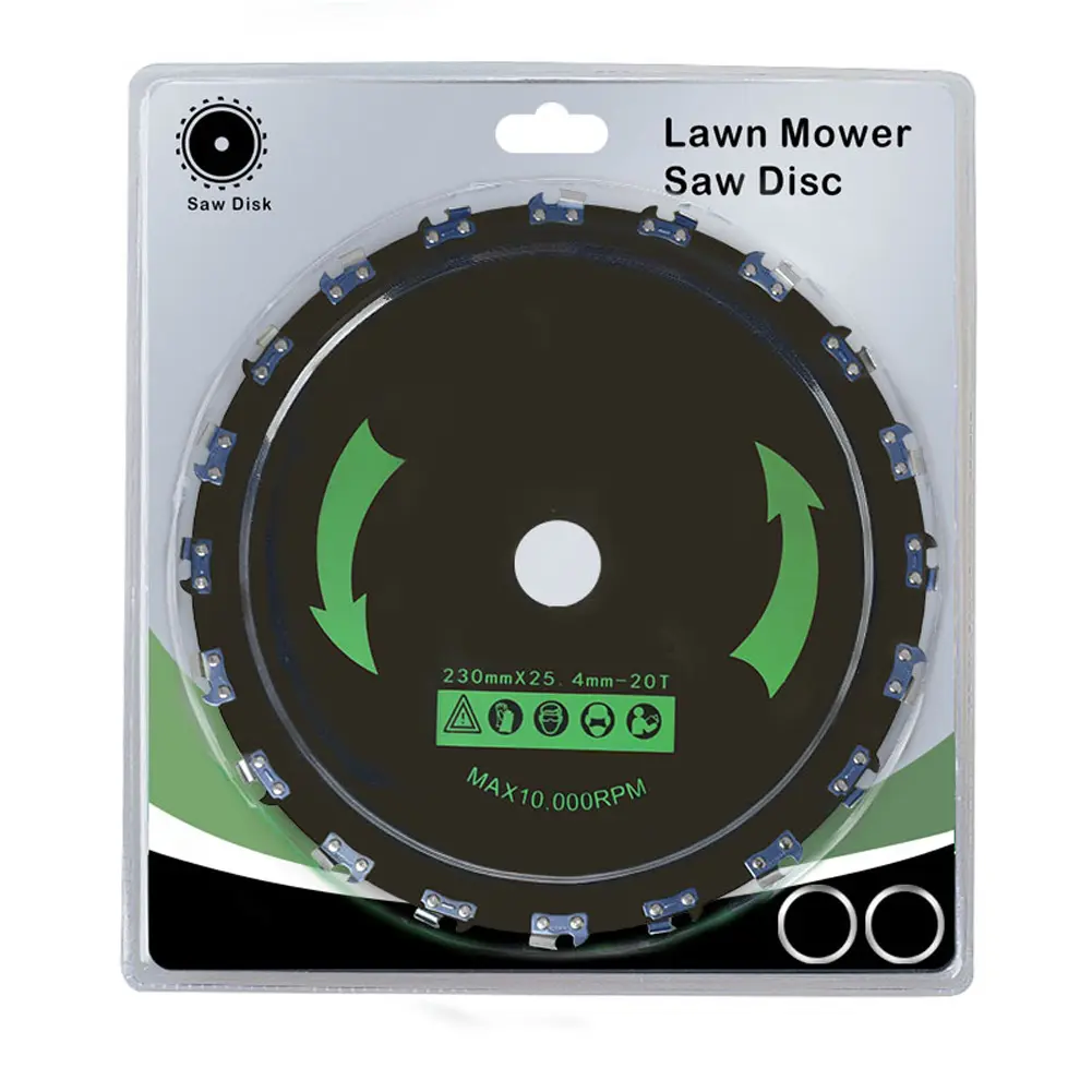 9 Inch Grass Brush Cutter 10000 RPM Steel Grass Trimmer Head Rust Proof 14/20-Tooth Disc Blade for Lawn Mover Head Weed Removers