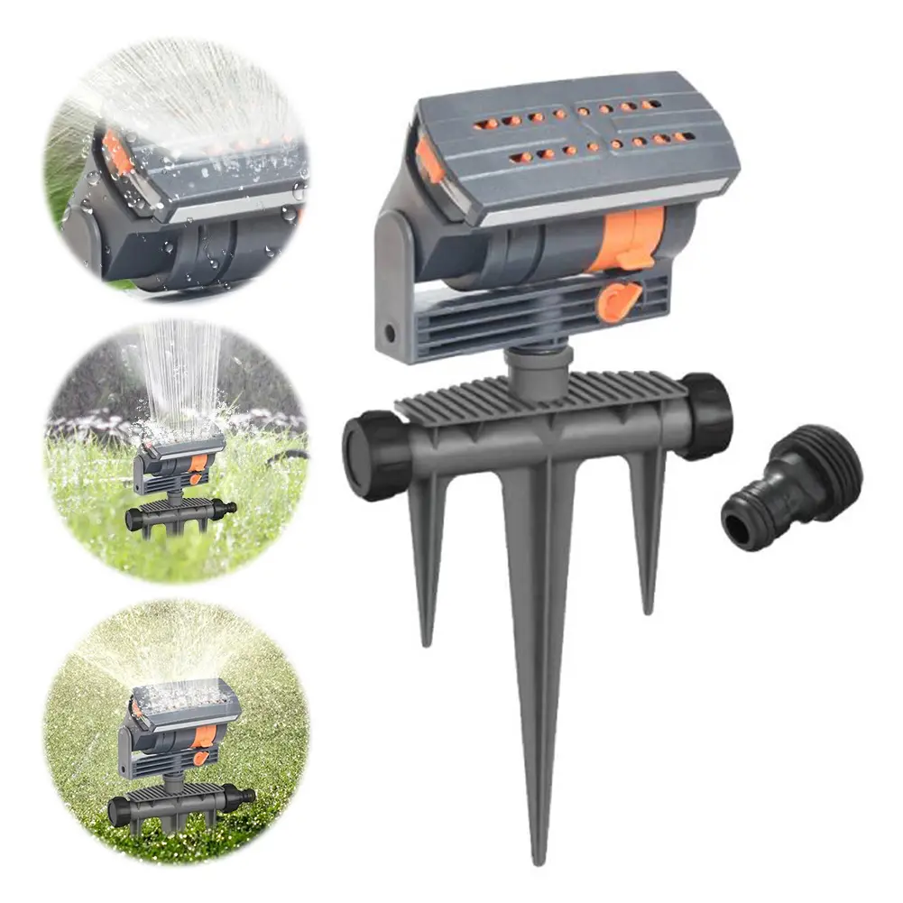 16 Nozzles Oscillating Sprinkler Garden Sprinkler Adjustable Width Range and Flow Rate Lawn Sprinkler for Yard Yard Garden Farm