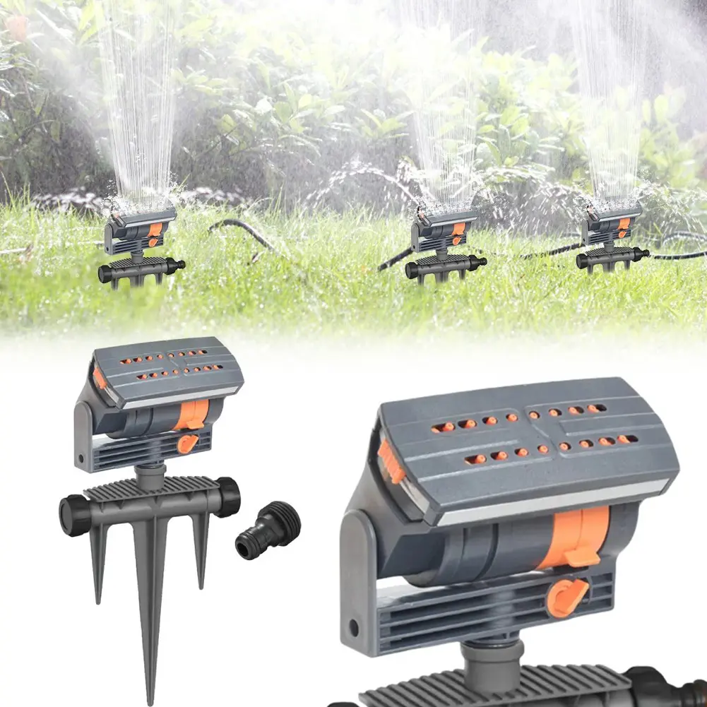 16 Nozzles Oscillating Sprinkler Garden Sprinkler Adjustable Width Range and Flow Rate Lawn Sprinkler for Yard Yard Garden Farm