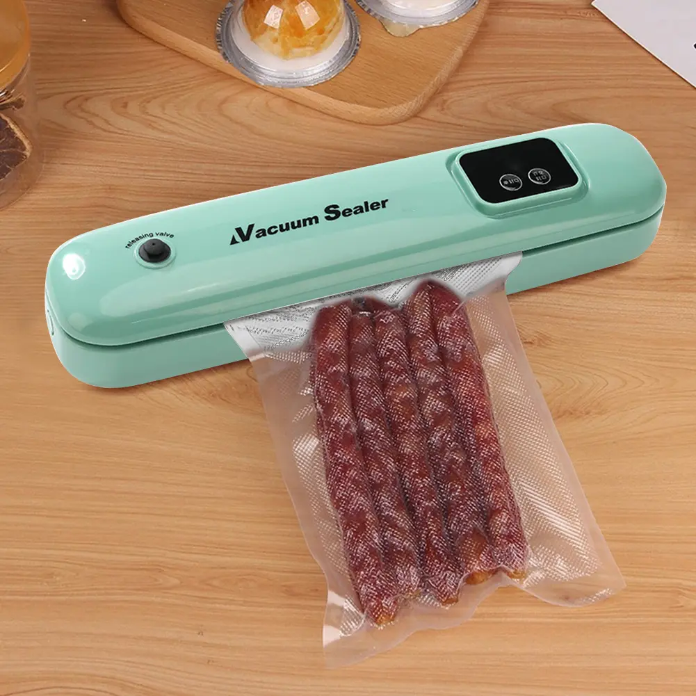 62kPa Vacuum Sealer Machine With Bag Cutter Vacuum Sealer with 10Pcs Seal Bags Food Vacuum Saver