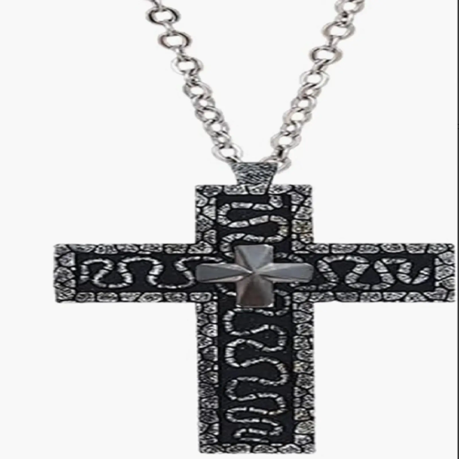 3D Metal Thanos Inspired Gothic Pendant Necklace – Hidden Compartment Cross, Octopus Tentacle Design, Vintage Steampunk Jewelry