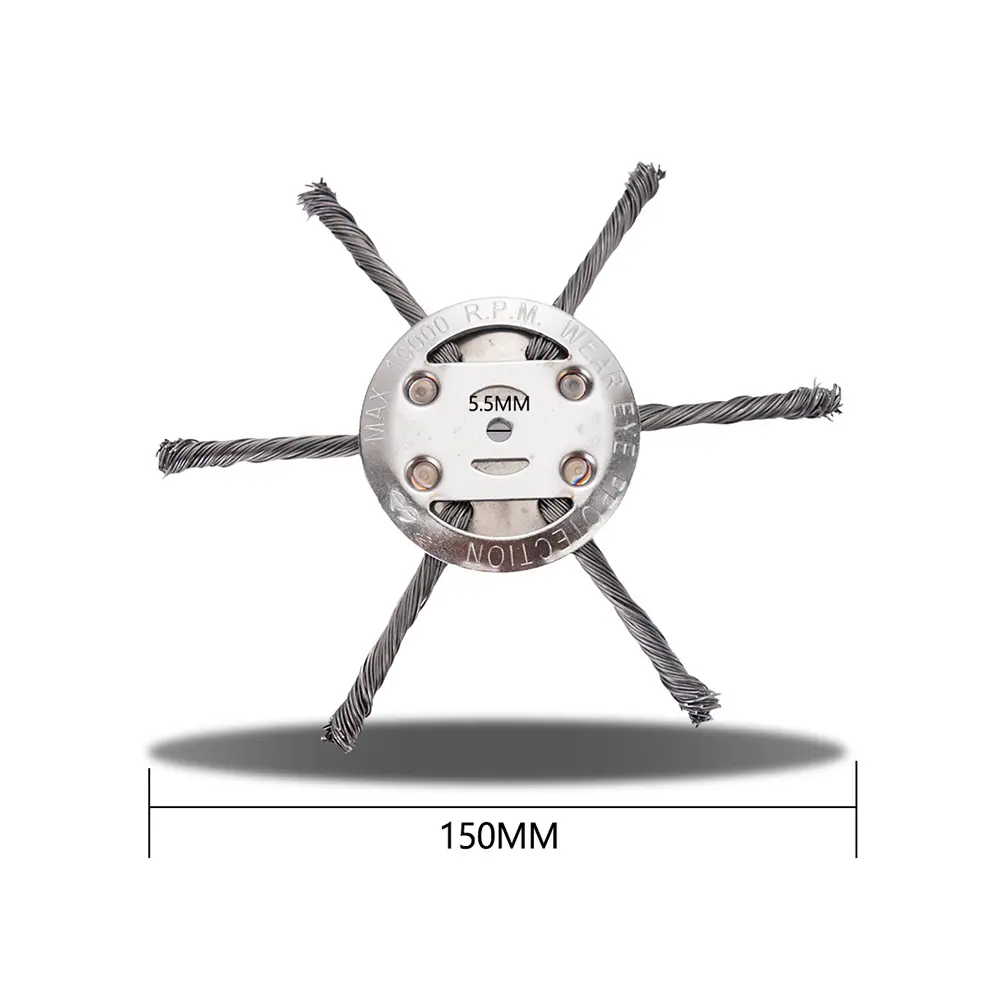 6Inch/8Inch Lawn Mower Head Steel Wire Grass Trimmer Head Weed Eater Trimmer Head Wired Trimmer Blade for Lawn Mower Edging Tray
