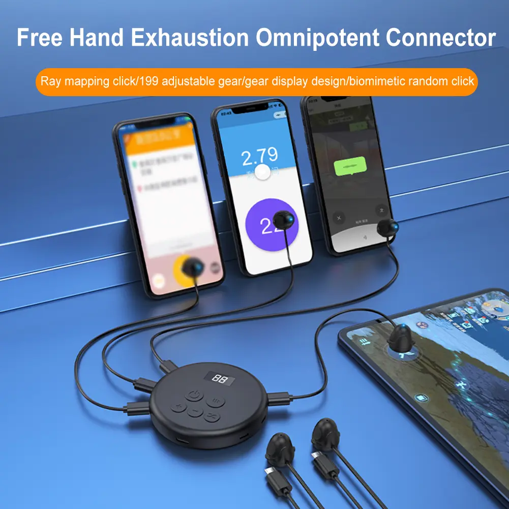 Digital Simulation Finger Click Device 199 Gear Auto Screen Clicker Fast Click Tapper for Smart Phone Apps Video Live Streaming