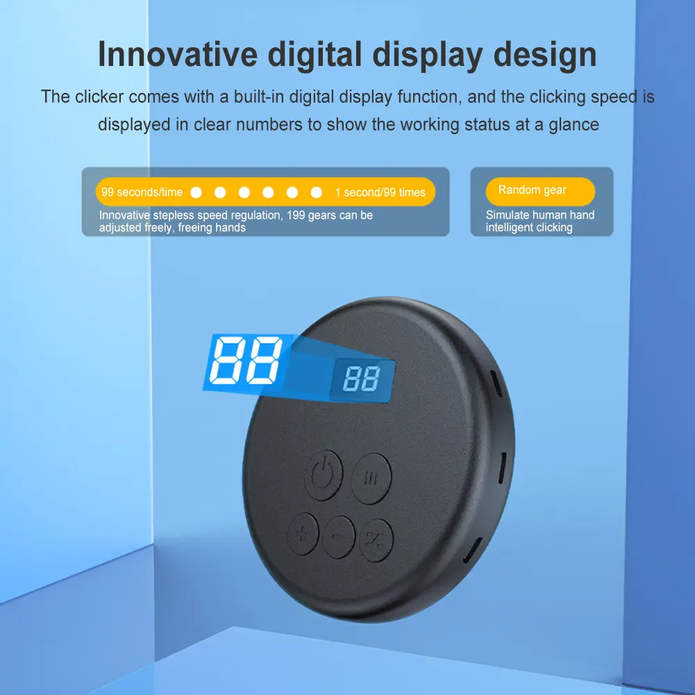 Digital Simulation Finger Click Device 199 Gear Auto Screen Clicker Fast Click Tapper for Smart Phone Apps Video Live Streaming