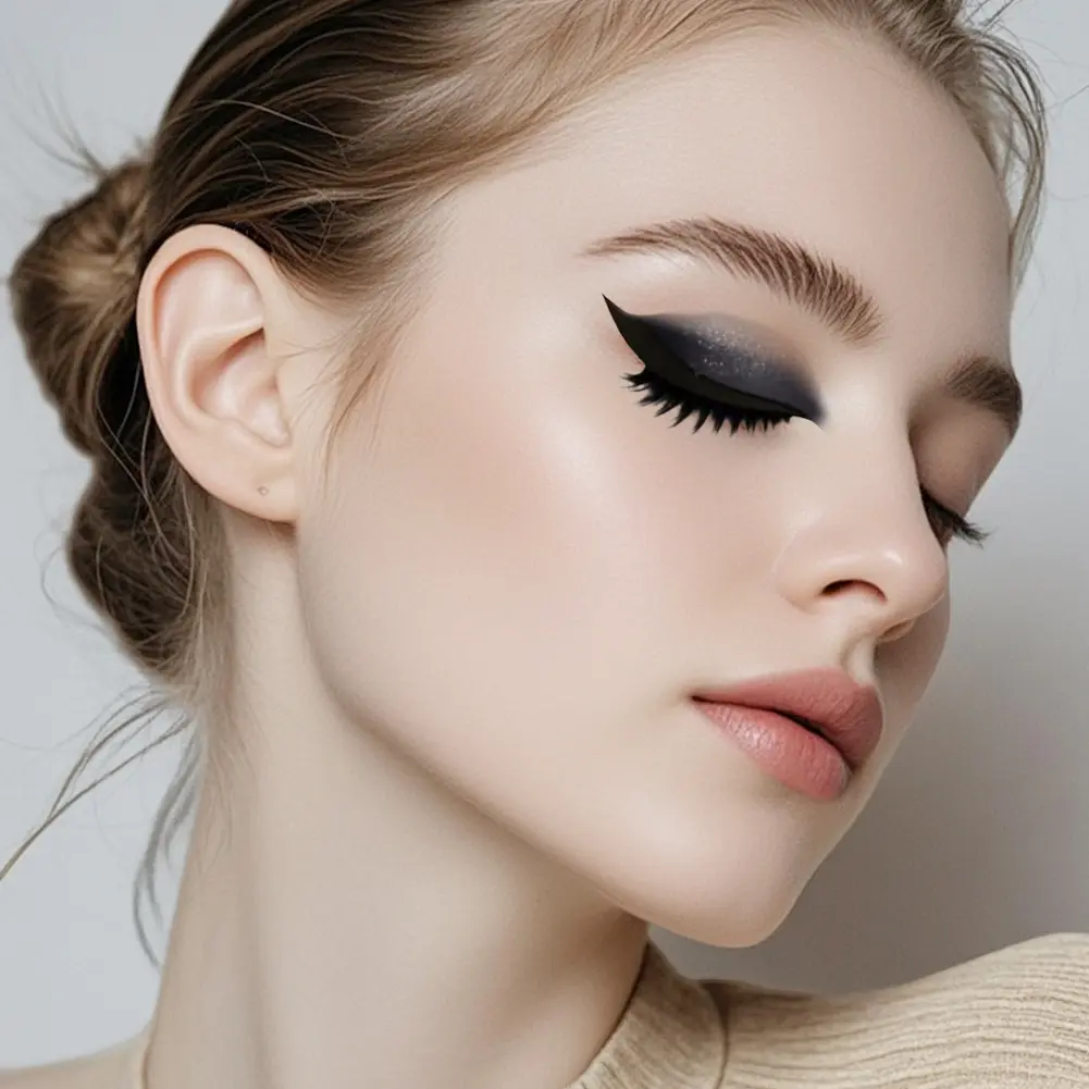 Lazy Eye Shadow Eyelash Patches Self-adhesive Eyeliner Eyeshadow Stickers Reusable Instant Eyeshadow Stickers for All Eye Shapes