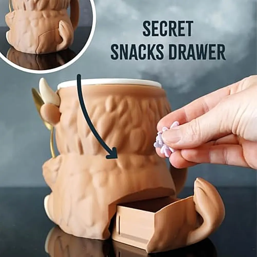 Highland Cow Ice Pint Holder Reusable 3D Printed Ice Cream Pint Containers with Snack Drawer & Handle Highland Cow Lovers Gifts