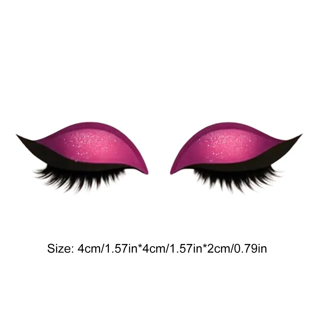 Lazy Eye Shadow Eyelash Patches Self-adhesive Eyeliner Eyeshadow Stickers Reusable Instant Eyeshadow Stickers for All Eye Shapes