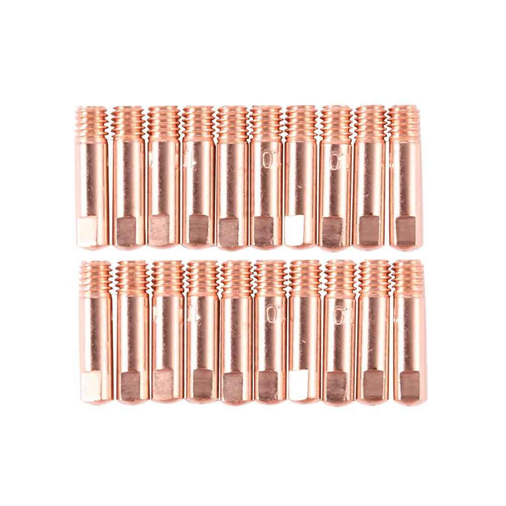 20pcs MIG/MAG Welding Nozzle Contact Tips Gas Diffuser Gas Connector Holder Set Welder Soldering Supplies Accessory