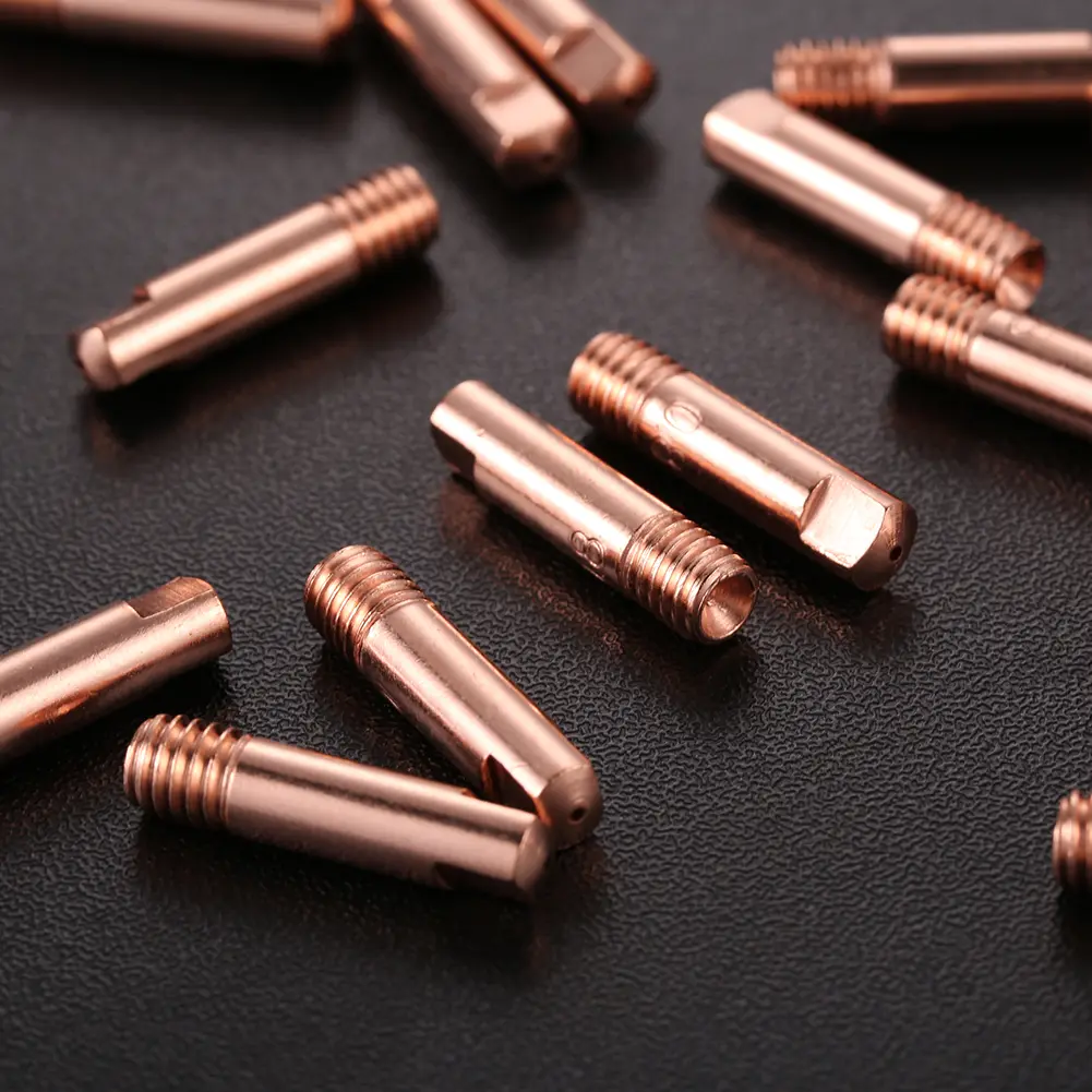 20pcs MIG/MAG Welding Nozzle Contact Tips Gas Diffuser Gas Connector Holder Set Welder Soldering Supplies Accessory