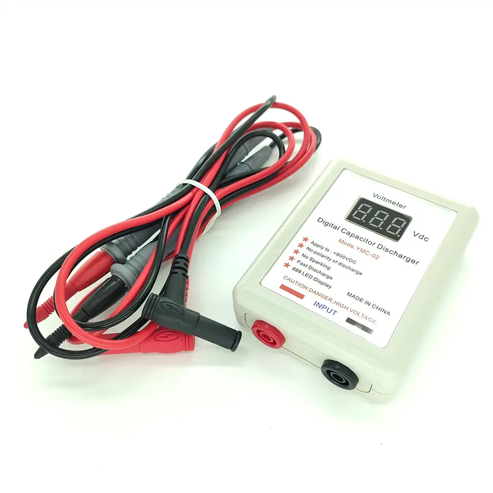 800V Digital Capacitor Fast Discharger Electrician Voltage Discharging Tool Quick Discharge Voltage Tester Electronic Repair