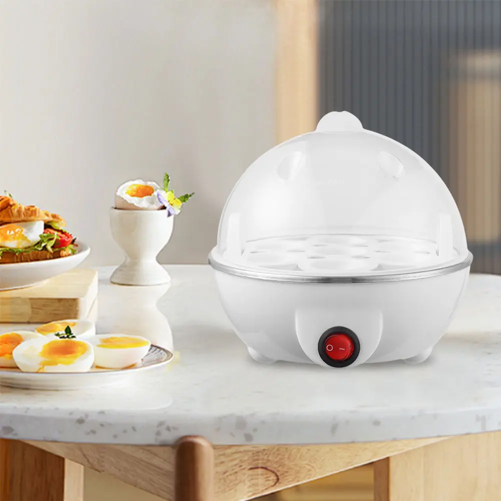 Egg Cooker 7 Egg Capacity Boiled Egg Machine Multi-Functional Smart Egg Maker Egg Poacher for Hard Soft Boiled Eggs
