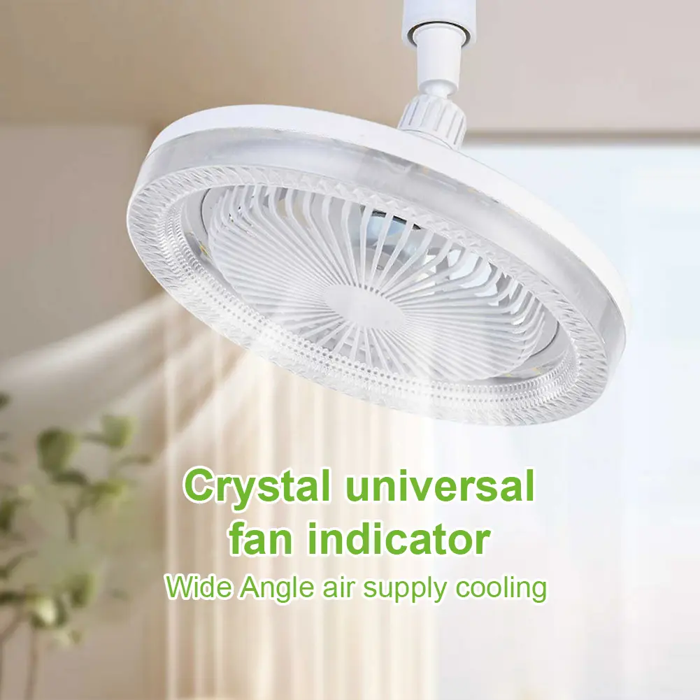Ceiling Fan 3 Color Dimmable 3 Speeds Adjustable E26/E27 Socket  50W LED Replacement Light Bulb/Ceiling Fan with Remote Control