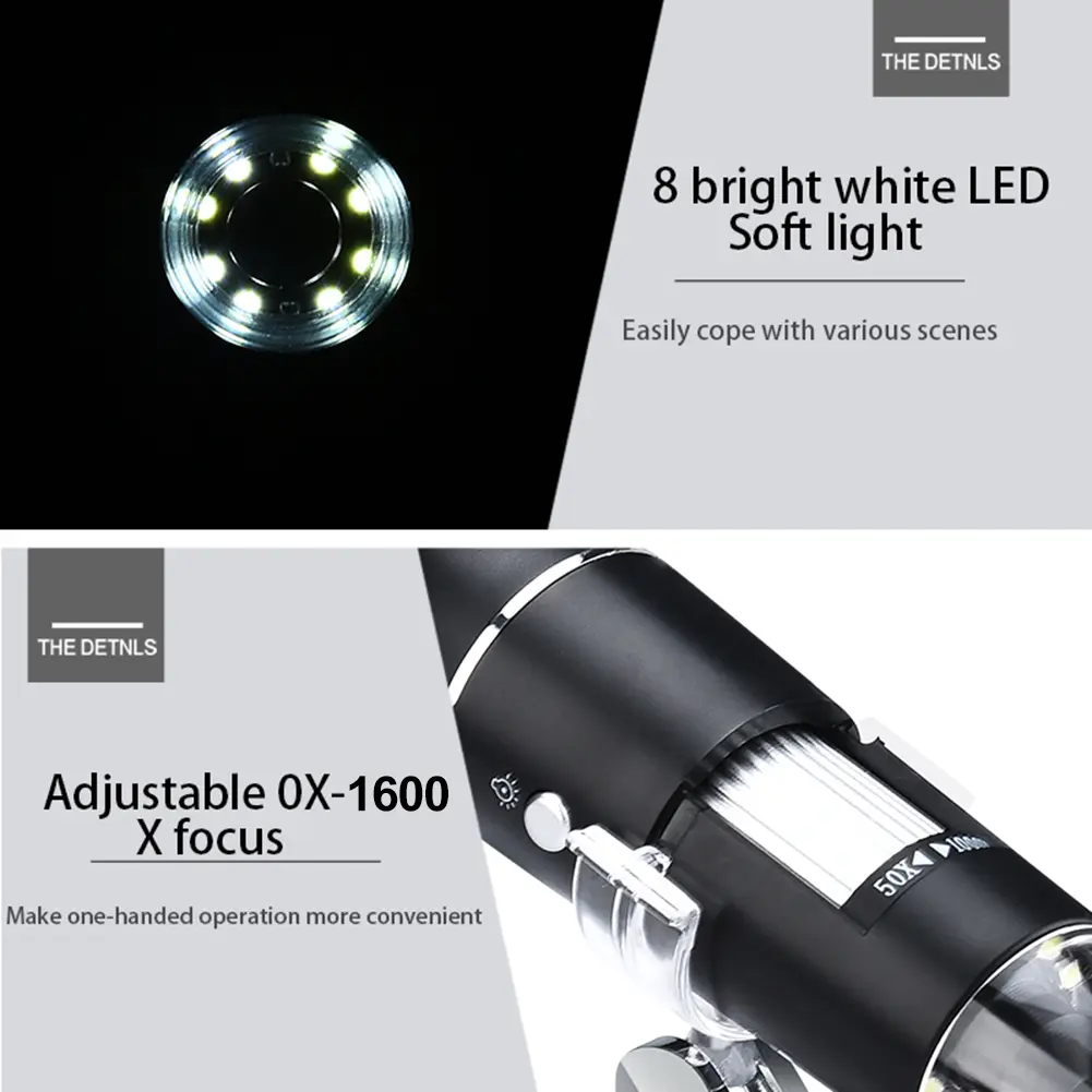 Digital Camera 1600X Microscope Magnifier Supports for WIN XP/7/VISTA System