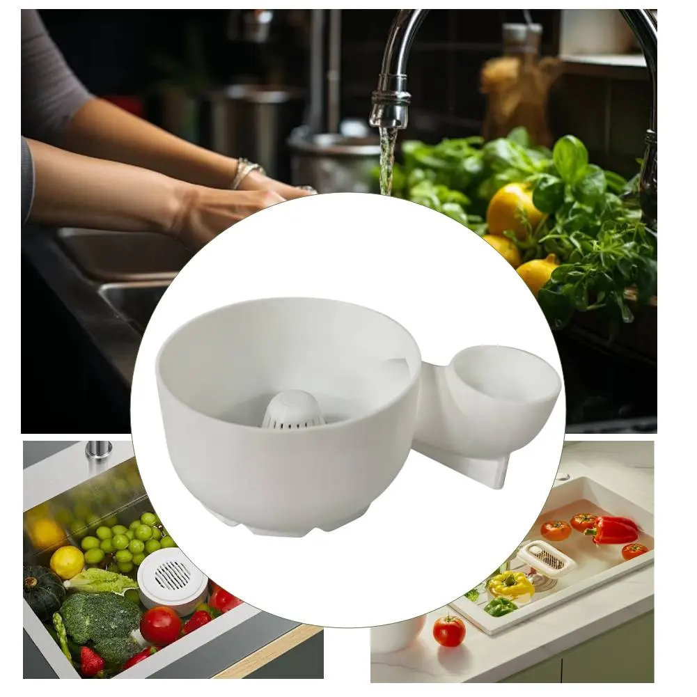 Food-Graded Fruit Wash Bowl Automatic Vegetable and Fruit Washer 3D Printing Portable Food Washing Spinner for Kitchen Draining