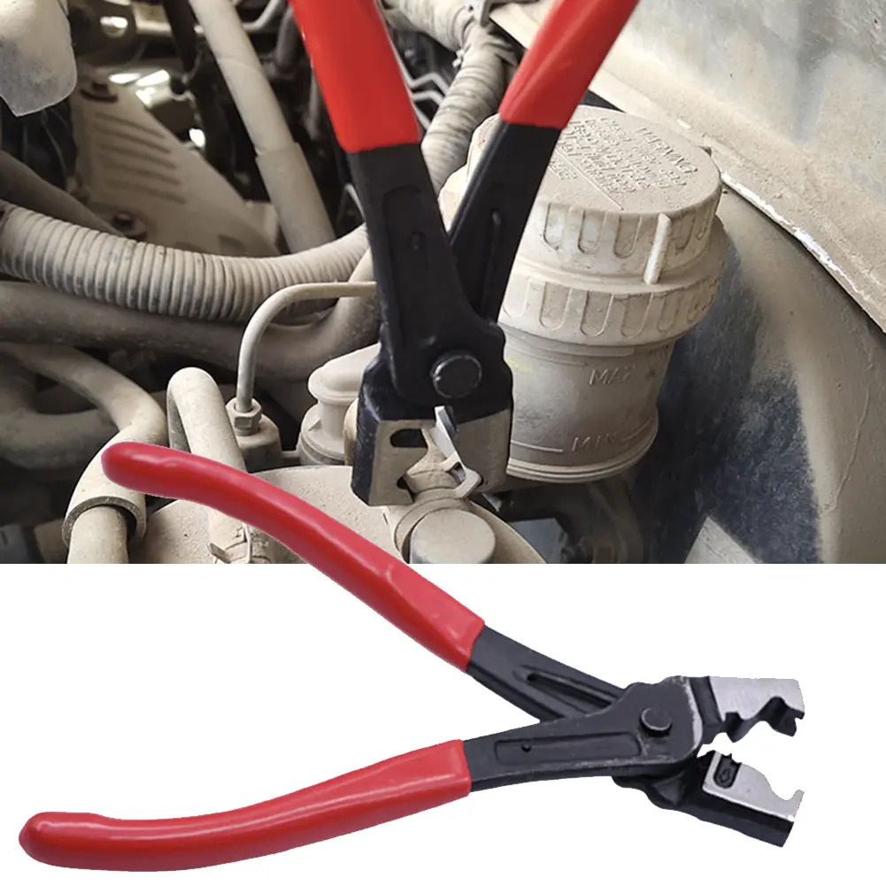 Collar Hose Clamp Clic-R Type Oil Pipe Flat Band Ring Pliers Hand-held Oil Hose Crimping Plier Car Disassembly Tool