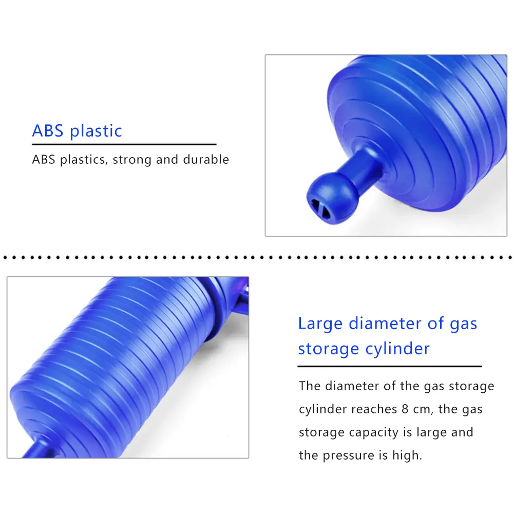 Air Power Pipe Plunger with 4 Sized Suckers Pipe Dredge Tool Drain Cleaner Pump for Kitchen Bathroom Dredge Pipe