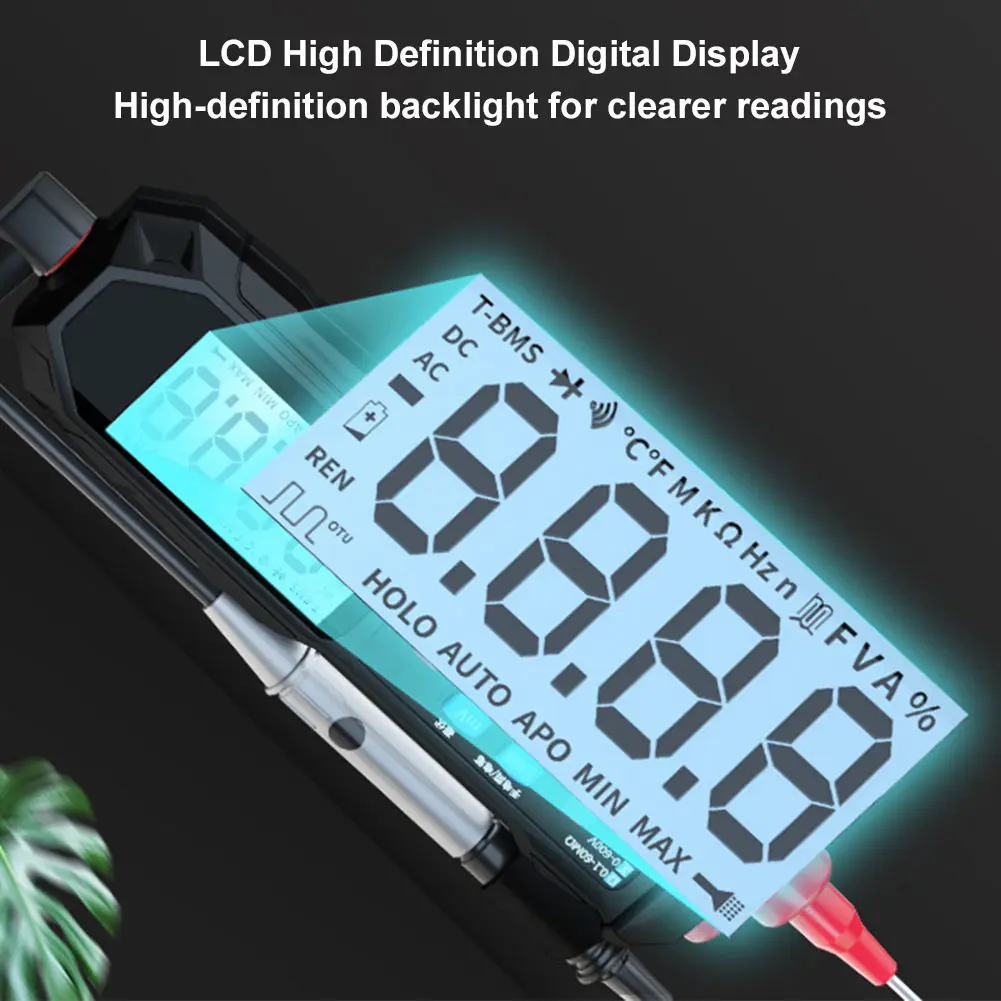 Digital Multimeter Pen Type 6000 Counts AC/DC Voltage Ohm Diode Tester Non-Contact Votage Ohm Test Tool for Electrical Testing